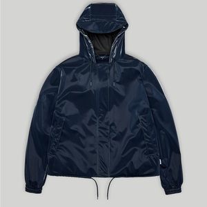 RAINS String W Jacket with tags, Size L, in rare color “Ink” (Retail $140)